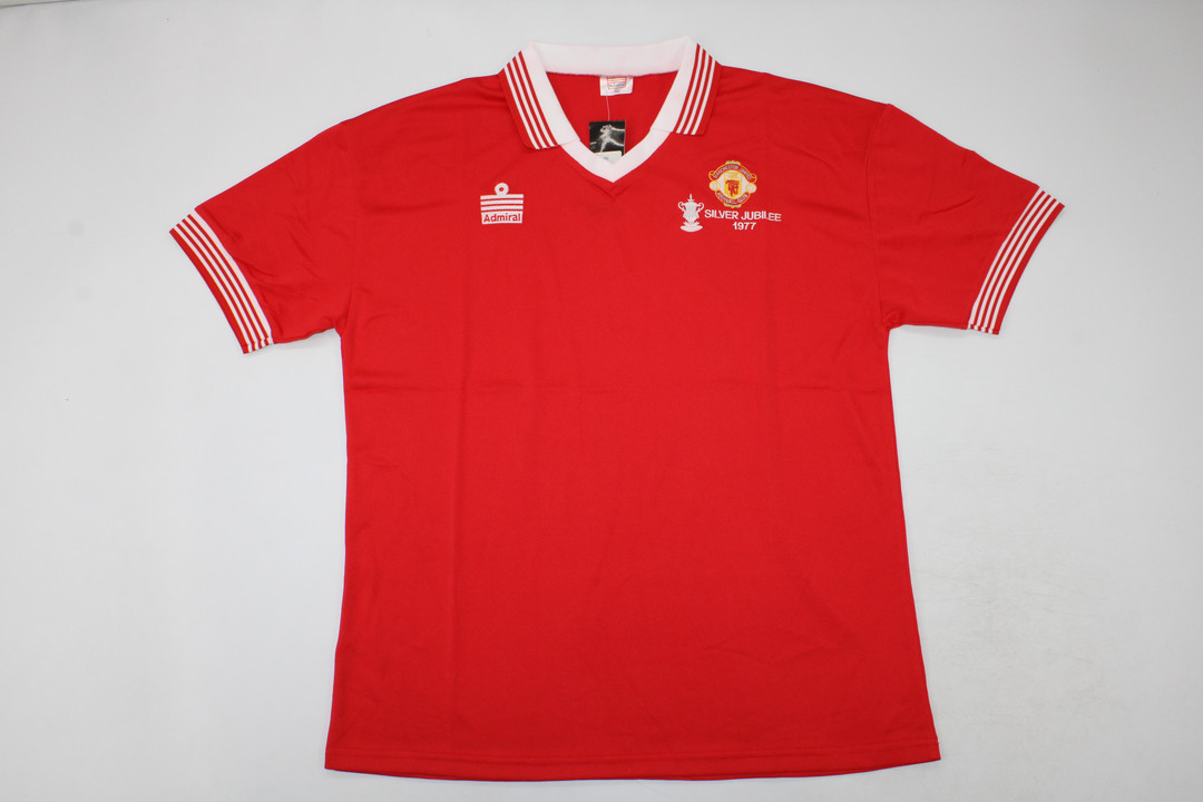 AAA Quality Manchester Utd 1977 Silver Jubilee Home Jersey